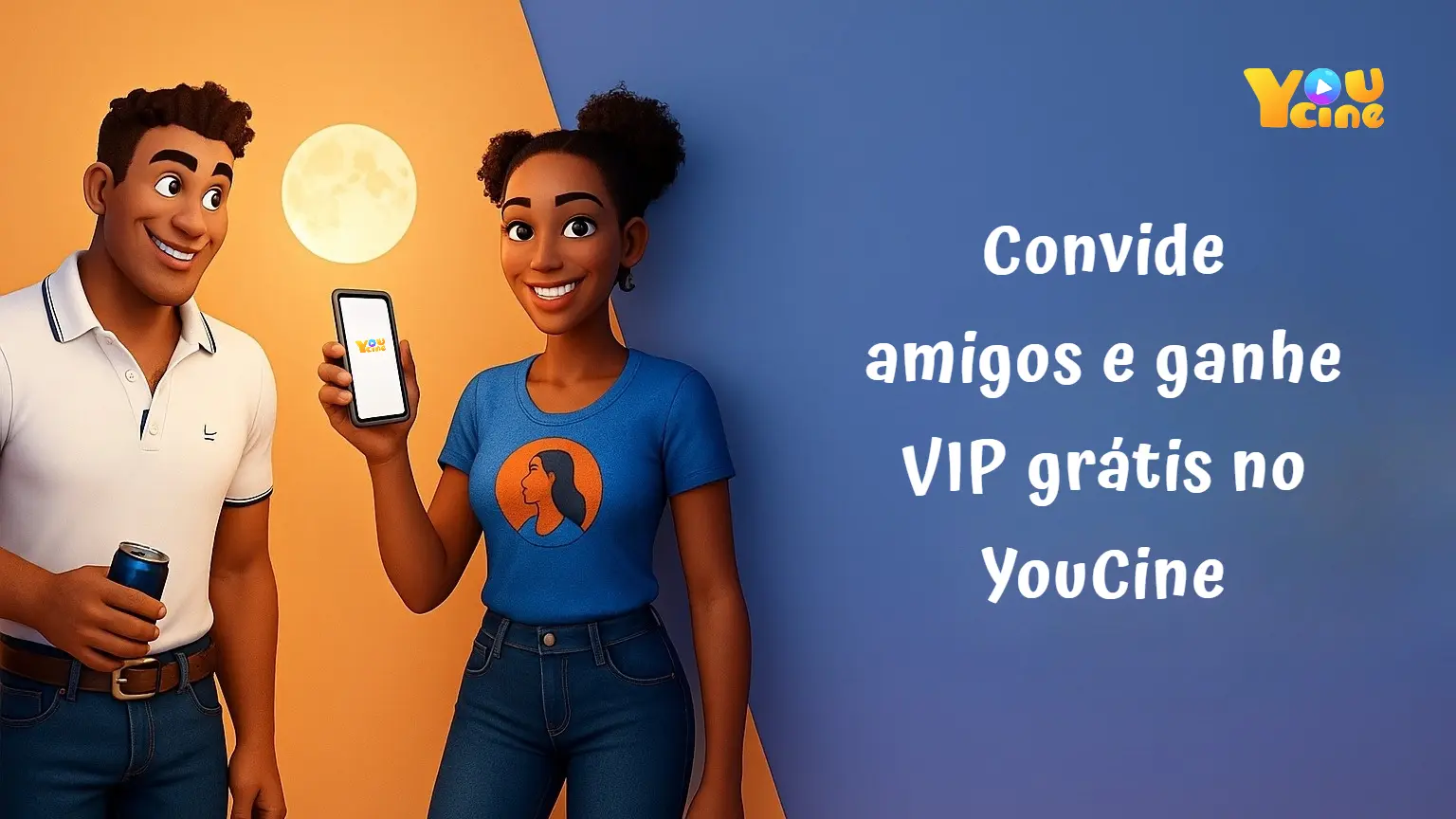 Convide amigos e ganhe VIP grátis no YouCine
